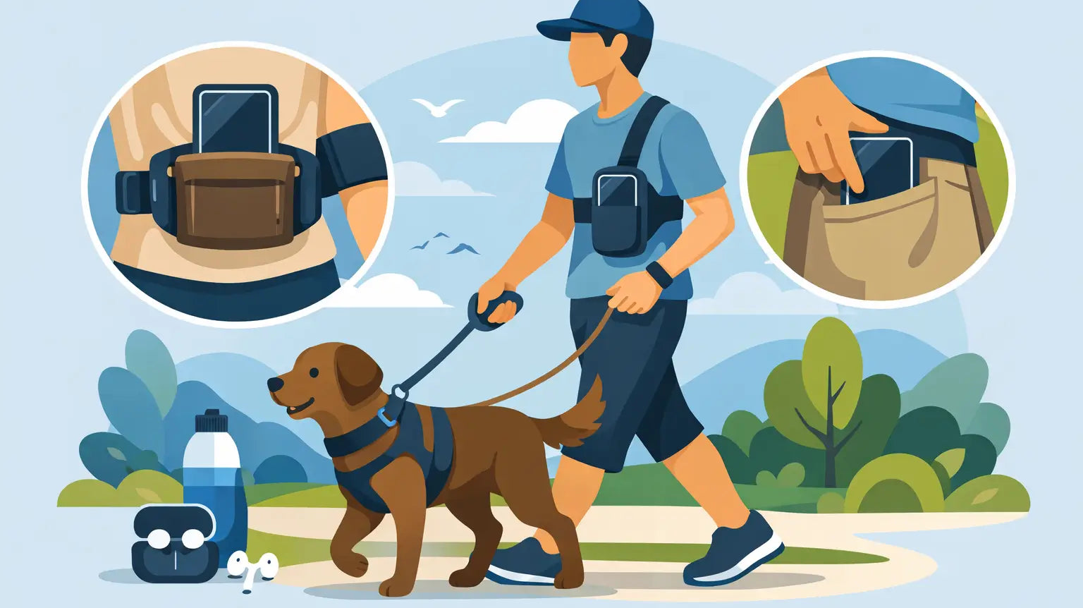 How to Carry Phone on Dog Walks Easily