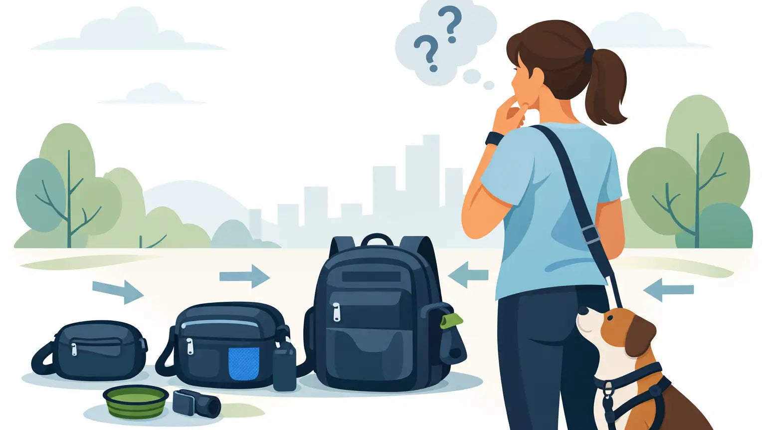 What Size Dog Walking Bag Do I Need?