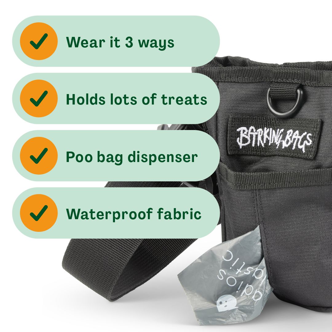 The Treat Bag - Black  Barking Bags