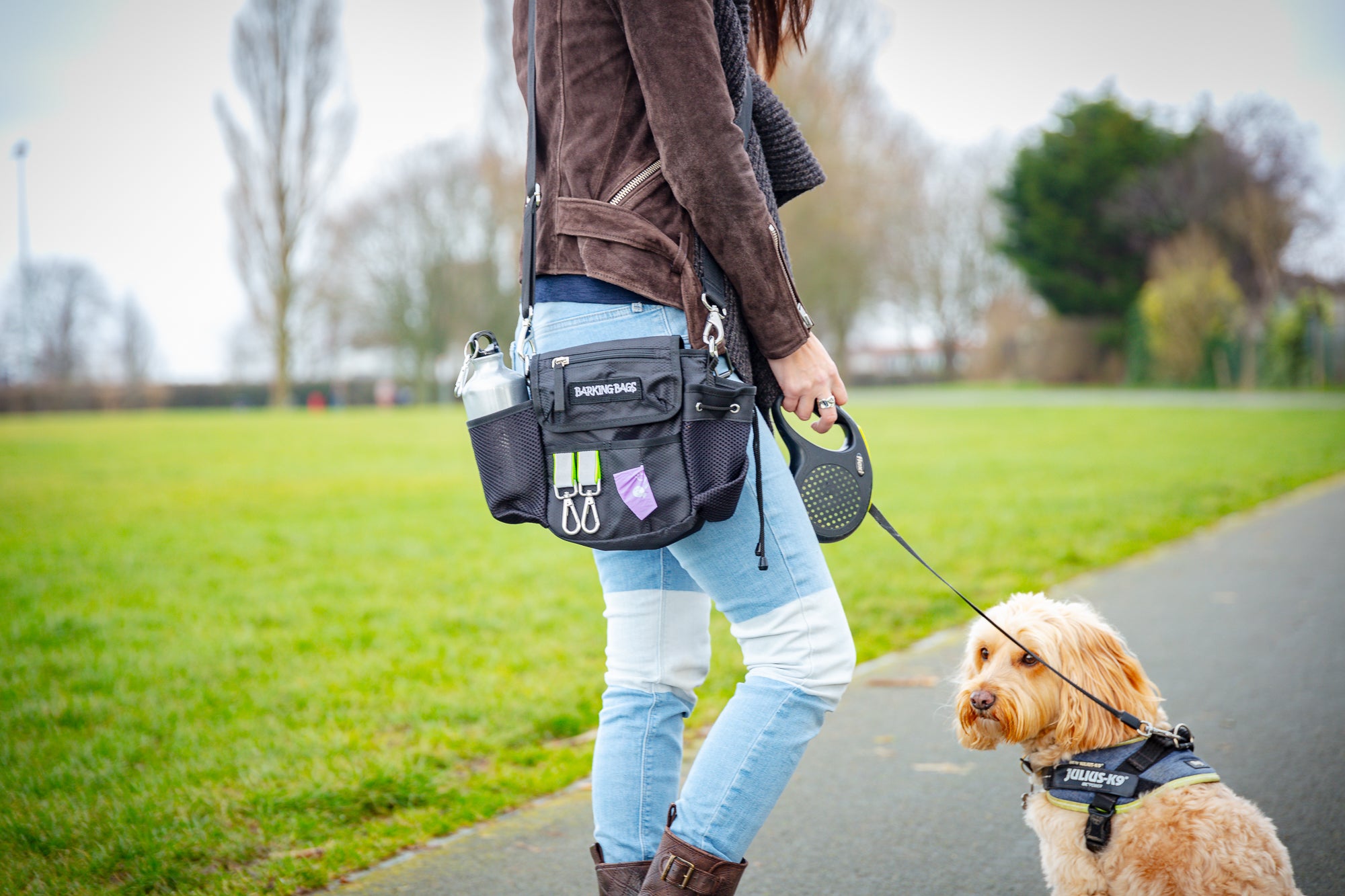 The Original Dog Walking Bag - Black | Barking Bags