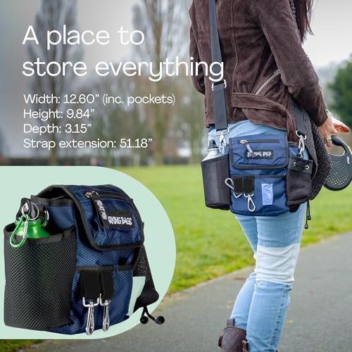 The Original Dog Walking Bag - Midnight Blue Vegan Barking Bags