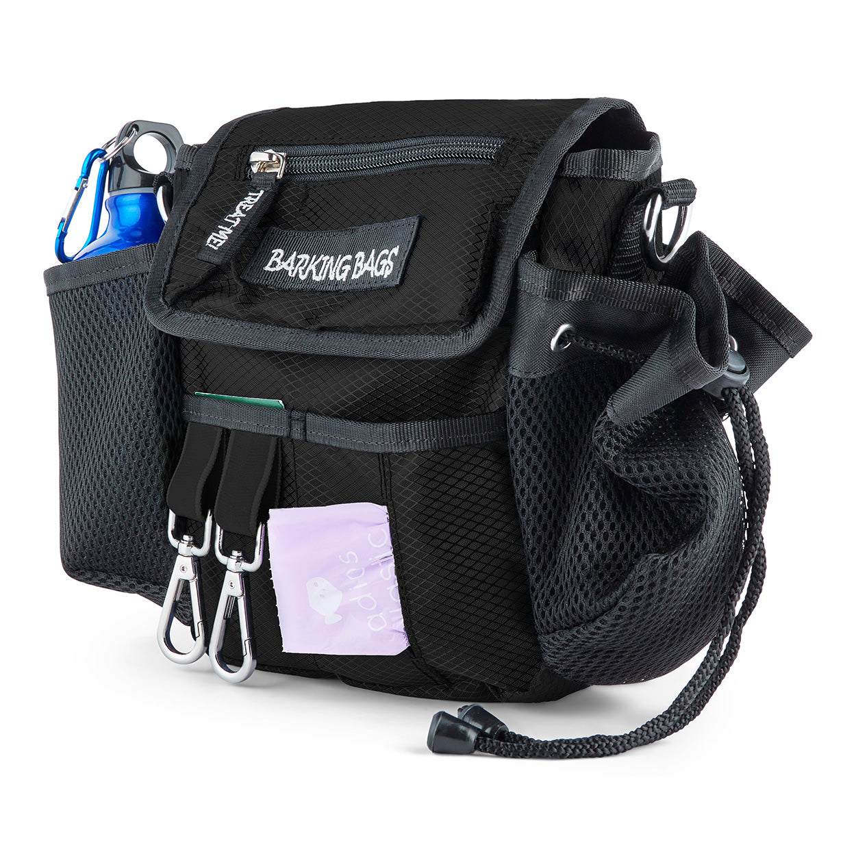 The Original Dog Walking Bag - Black Vegan Barking Bags