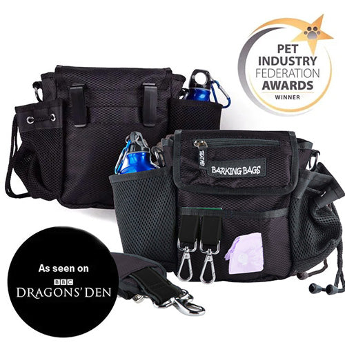 The Original Dog Walking Bag - Black Vegan Barking Bags