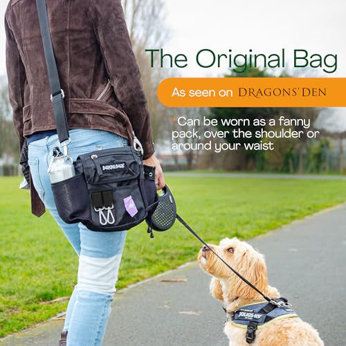 The Original Dog Walking Bag - Black Vegan Barking Bags